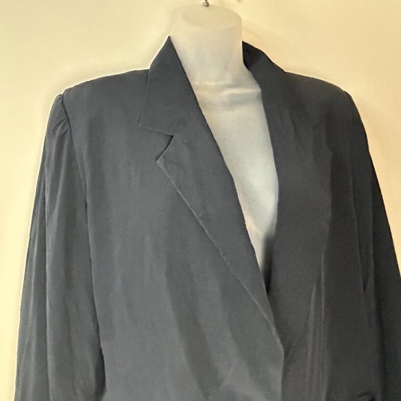 Silks by Joan Leslie Dark Blue Jacket Blazer‎ 12 - Picture 6 of 11
